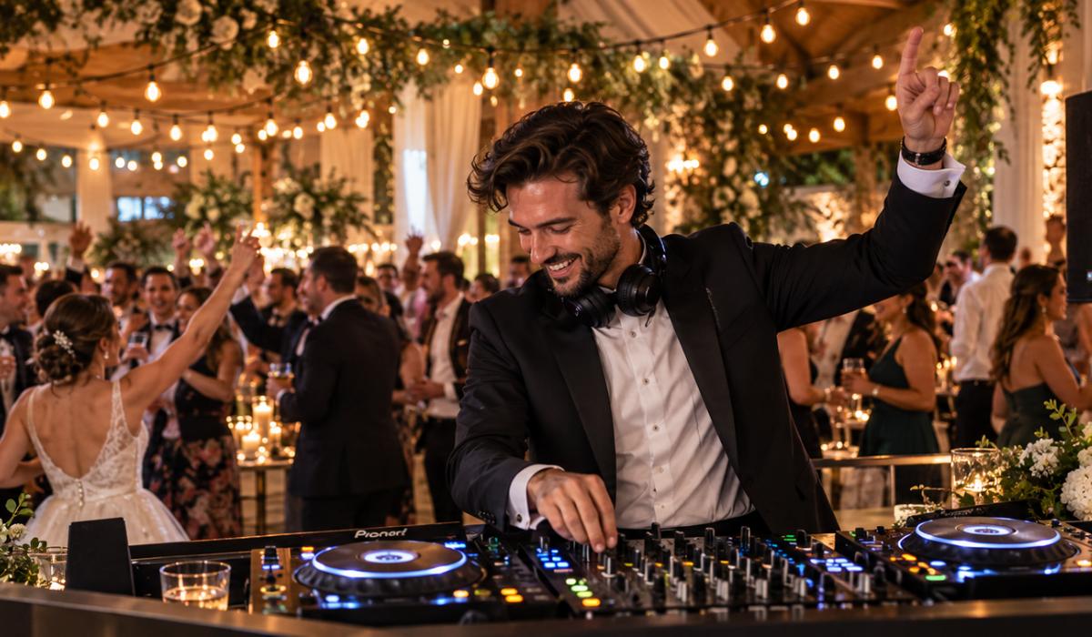 Un DJ fait danser les invités